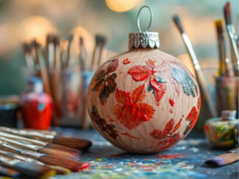 Festive Roast and Bauble Painting